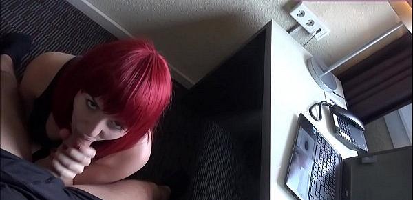  German young amateur redhead teen first time porn casting in hotel